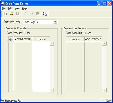 Code Page Editor