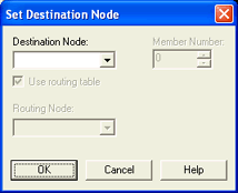 Set Destination Node Dialog Box
