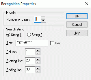 Ficon Recognition Dialog Box
