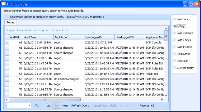 Audit Console