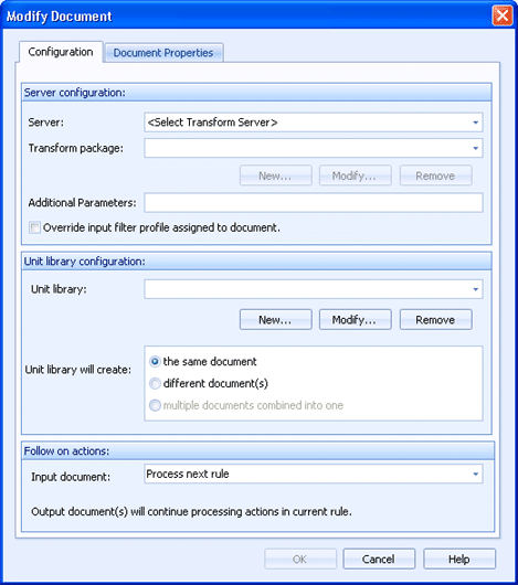 Configuration tab
