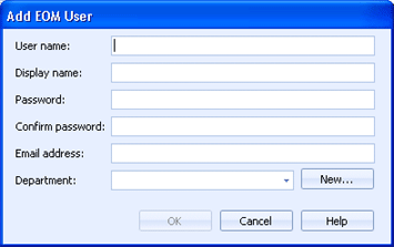 EOM User Dialog Box