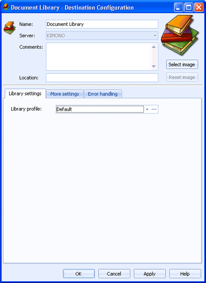 Library Settings Tab