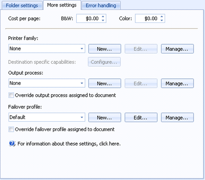 More settings tab