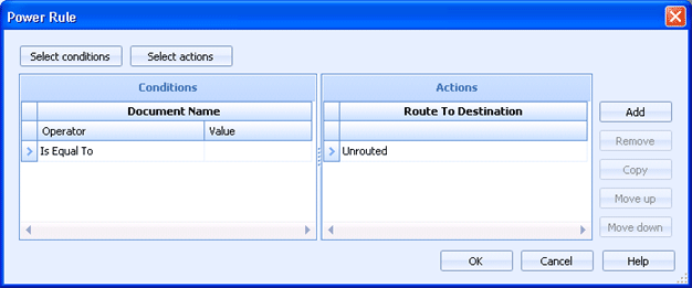 Power Rule Dialog