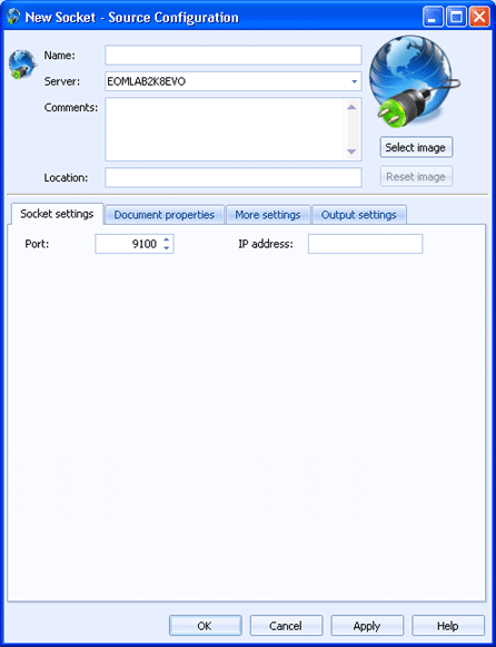 Socket Settings Tab