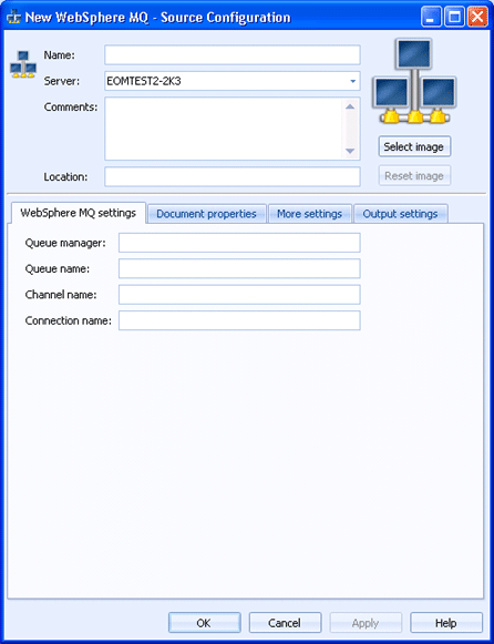 WebSphere MQ Settings Tab