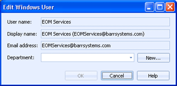 Windows User Dialog Box
